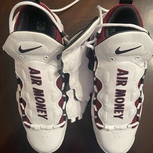 Nike Air Money Kids Sneakers - White and Burgundy
